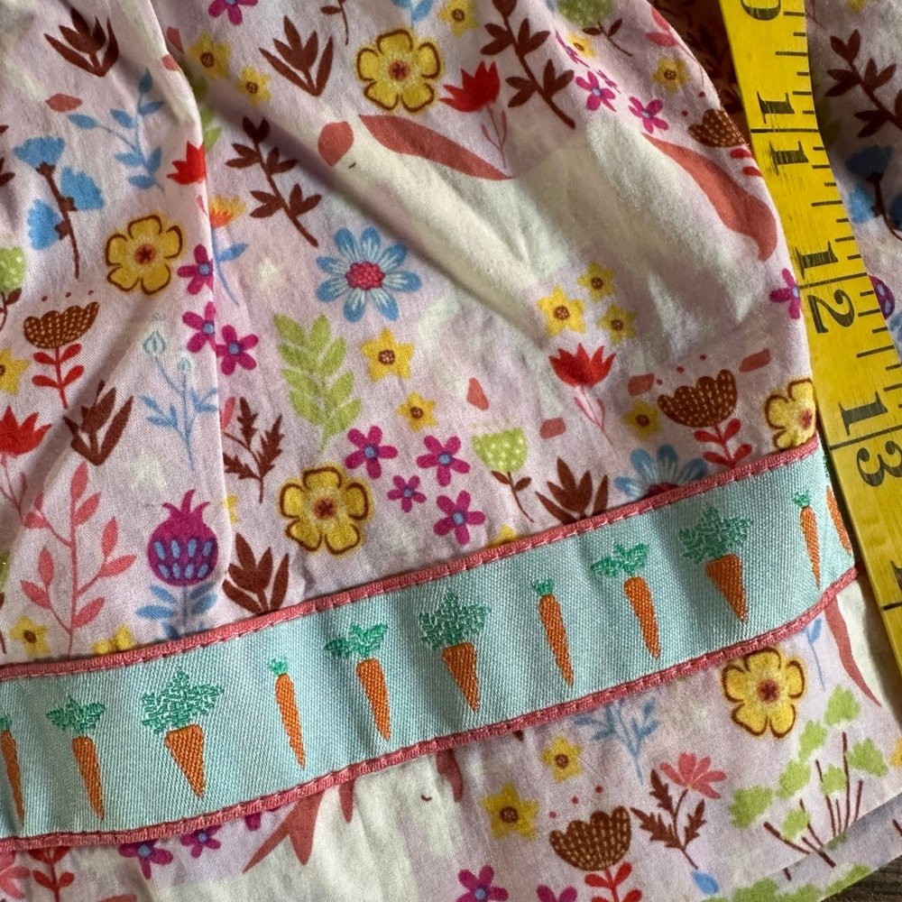 Girls Matilda Jane Casual Dress 2T Pink Blue Floral Bunny Easter - Picture 5 of 9